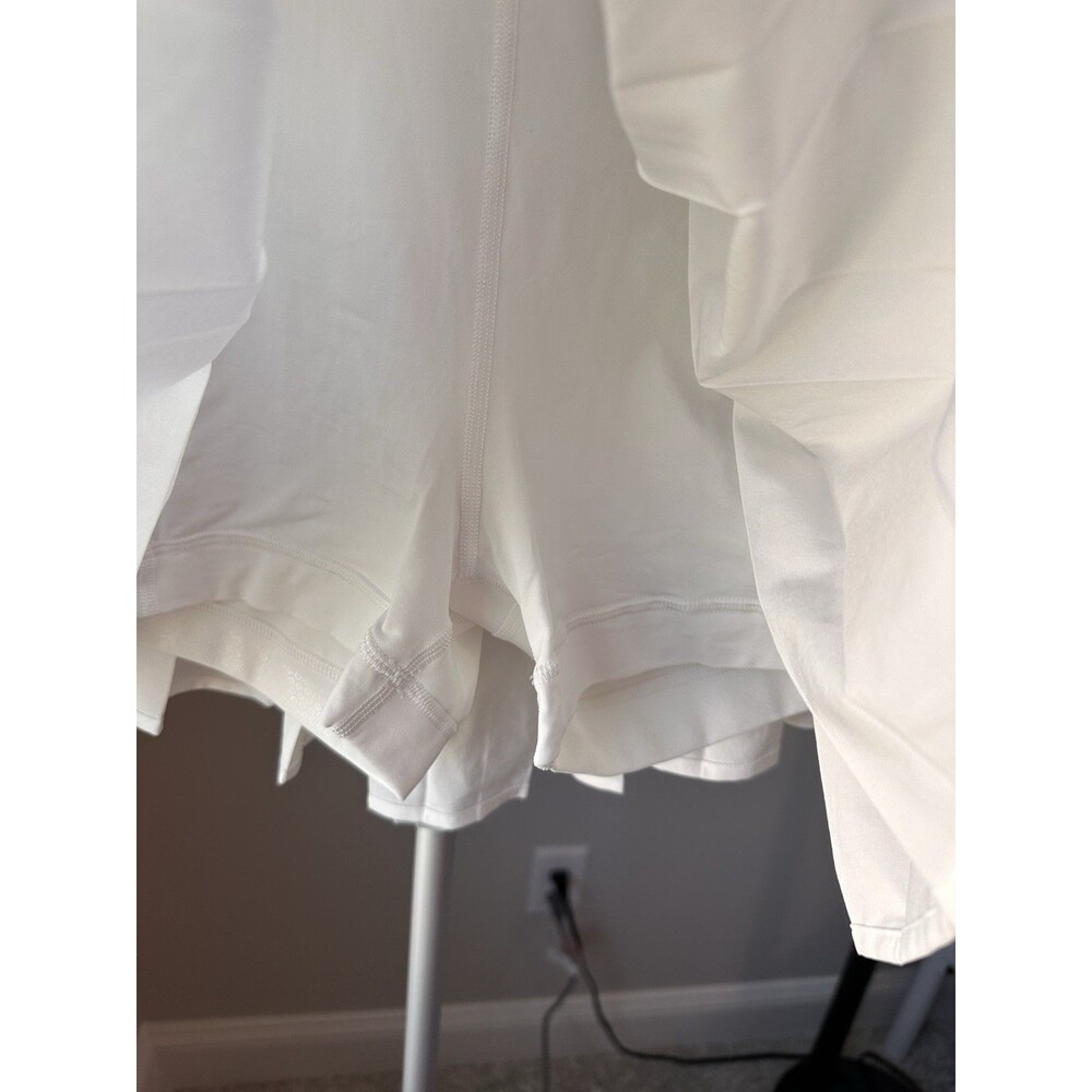 Lululemon High-Rise Pleated Tennis Skirt White Size 6 Skort Athletic Pickleball - Picture 4 of 6